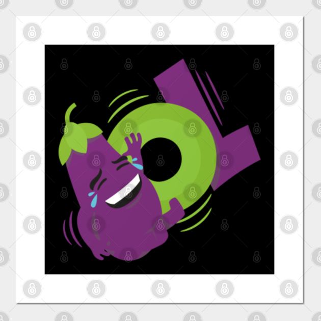 Vegetable Eggplant Emoji Meme Vegetable Emojis Posters and Art